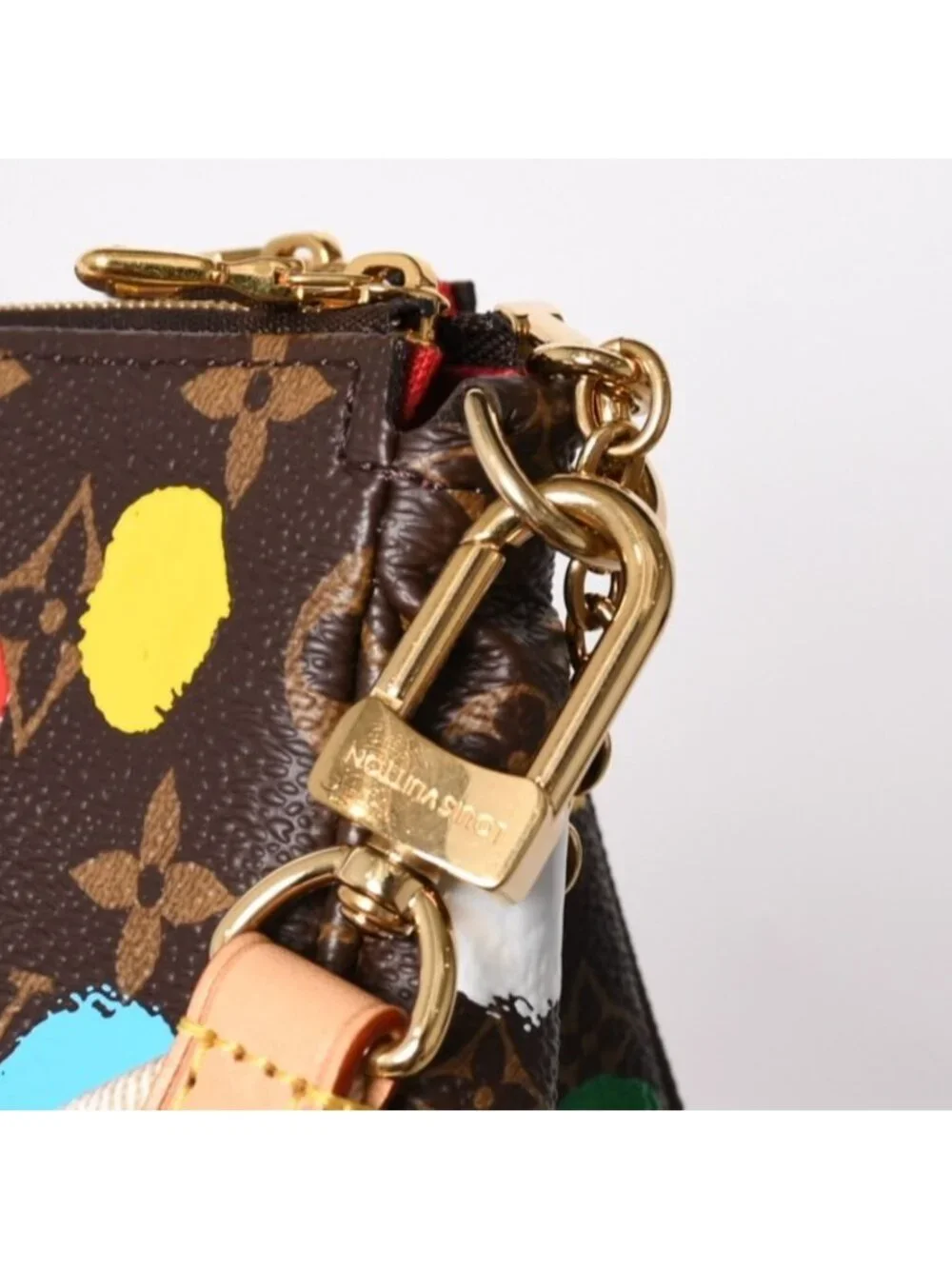 Louis Vuitton Yayoi Kusama Multi Pochette Accessoires Monogram Canvas Multicolor
